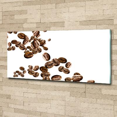 Tableau photo sur verre Grains de café