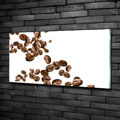 Tableau photo sur verre Grains de café