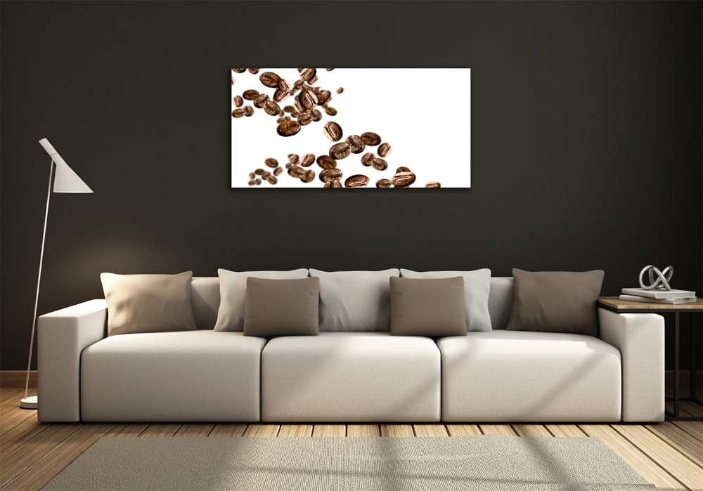 Tableau photo sur verre Grains de café