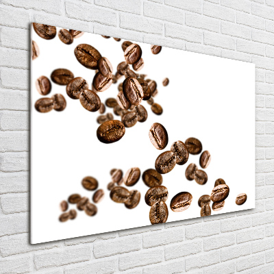 Tableau photo sur verre Grains de café