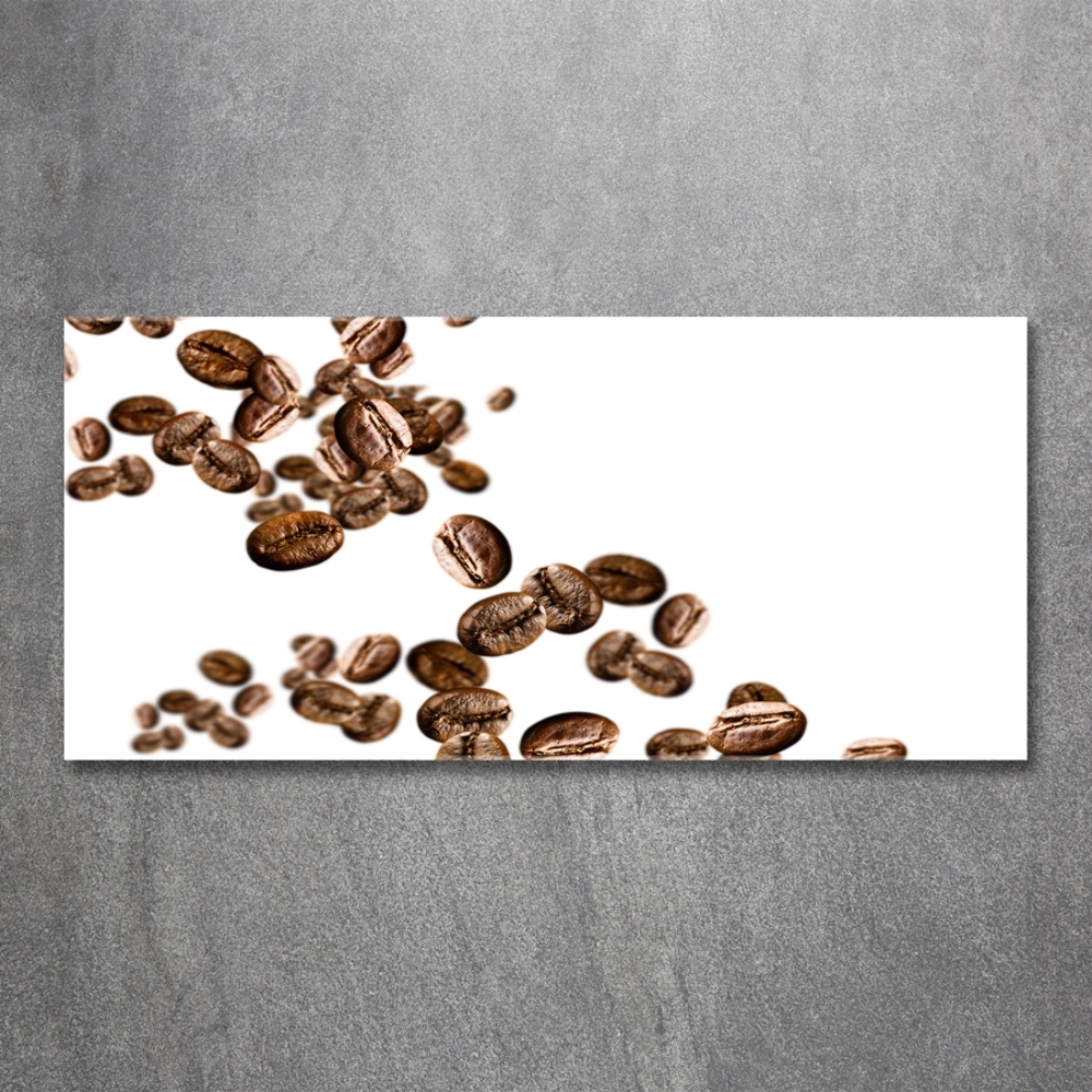 Tableau photo sur verre Grains de café