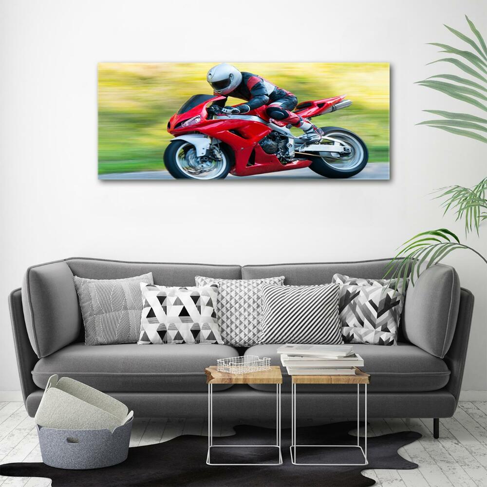 Tableau imprimé sur verre Moto