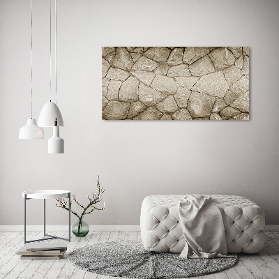 Tableau sur verre Mur de pierres