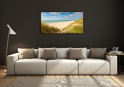 Tableau imprimé sur verre Dunes de mer