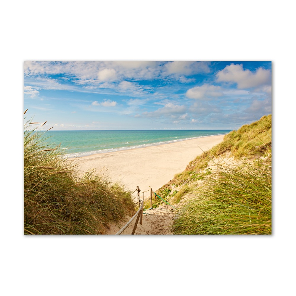 Tableau imprimé sur verre Dunes de mer