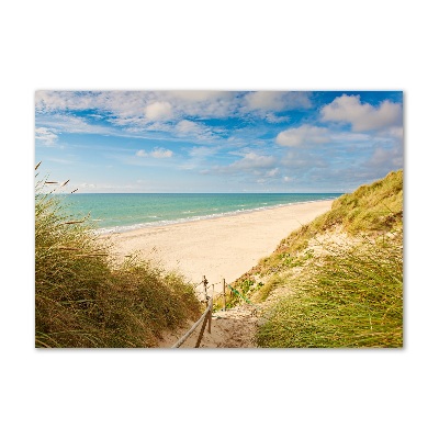 Tableau imprimé sur verre Dunes de mer