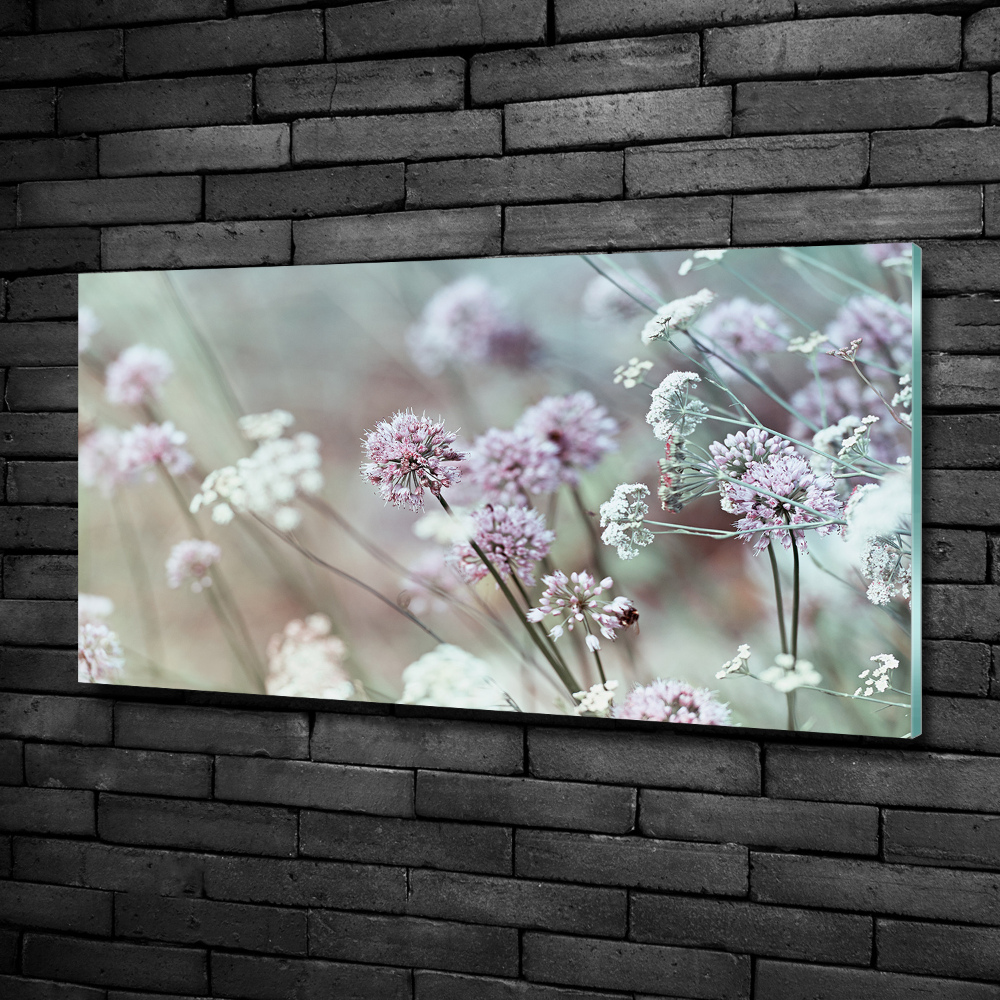 Tableau sur verre Fleurs sauvages