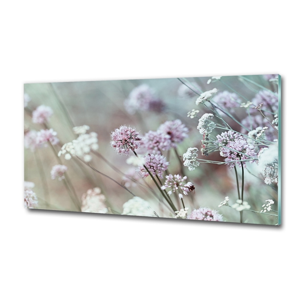 Tableau sur verre Fleurs sauvages