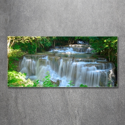 Tableau photo sur verre Chute d'eau