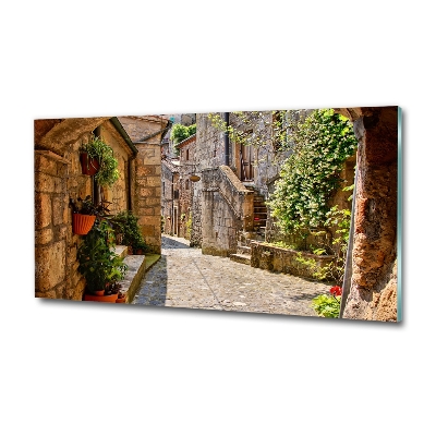 Tableau imprimé sur verre Ruelle de charme