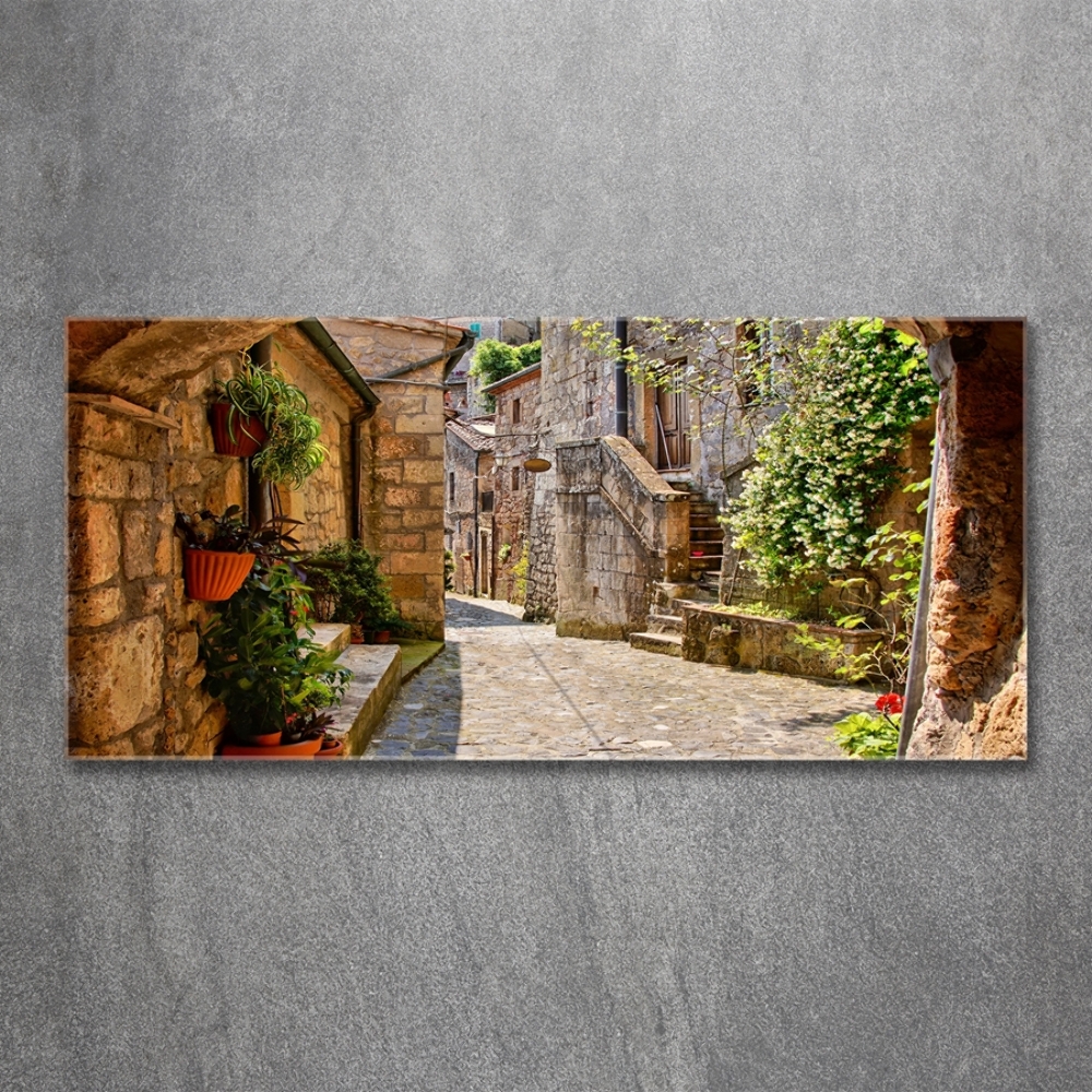 Tableau imprimé sur verre Ruelle de charme