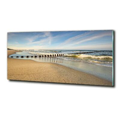 Tableau photo sur verre Plage sur la mer Baltique