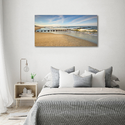 Tableau photo sur verre Plage sur la mer Baltique