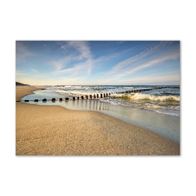 Tableau photo sur verre Plage sur la mer Baltique