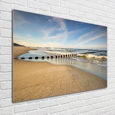 Tableau photo sur verre Plage sur la mer Baltique