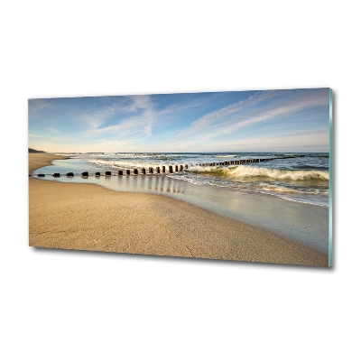 Tableau photo sur verre Plage sur la mer Baltique