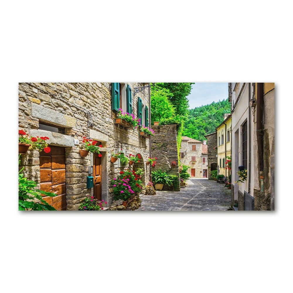 Tableau verre imprimé Ruelle de charme