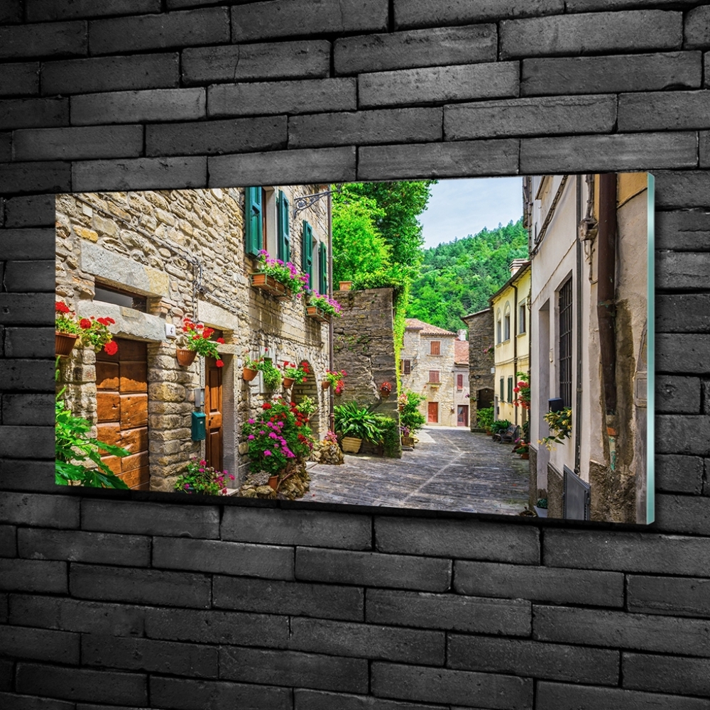 Tableau verre imprimé Ruelle de charme