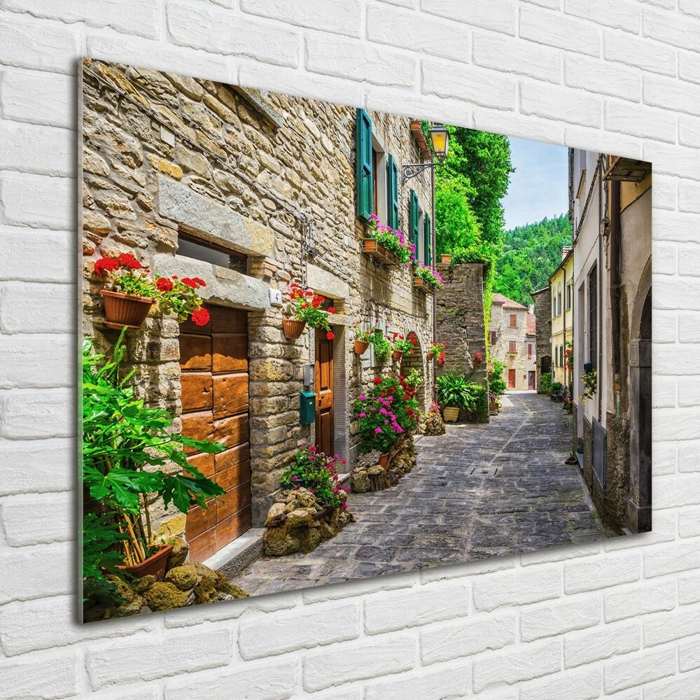 Tableau verre imprimé Ruelle de charme