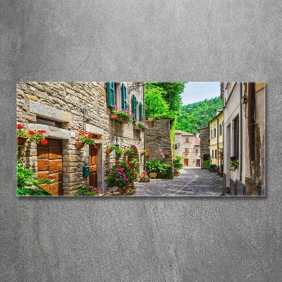 Tableau verre imprimé Ruelle de charme