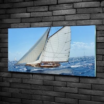 Tableau sur verre Yacht