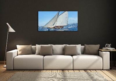 Tableau sur verre Yacht