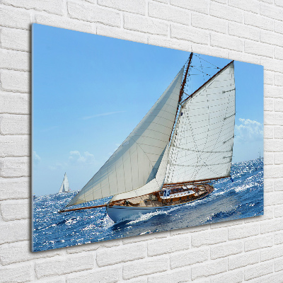 Tableau sur verre Yacht