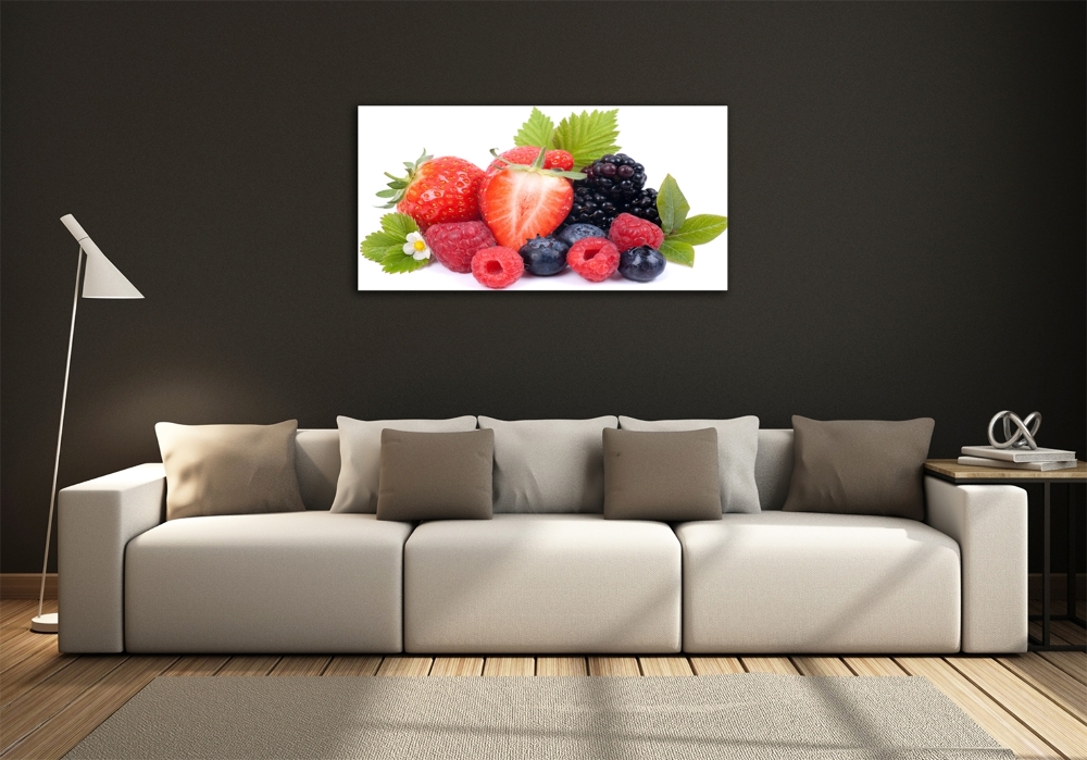 Tableau sur verre Fruits de la forêt