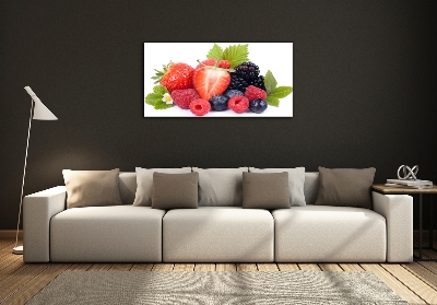 Tableau sur verre Fruits de la forêt