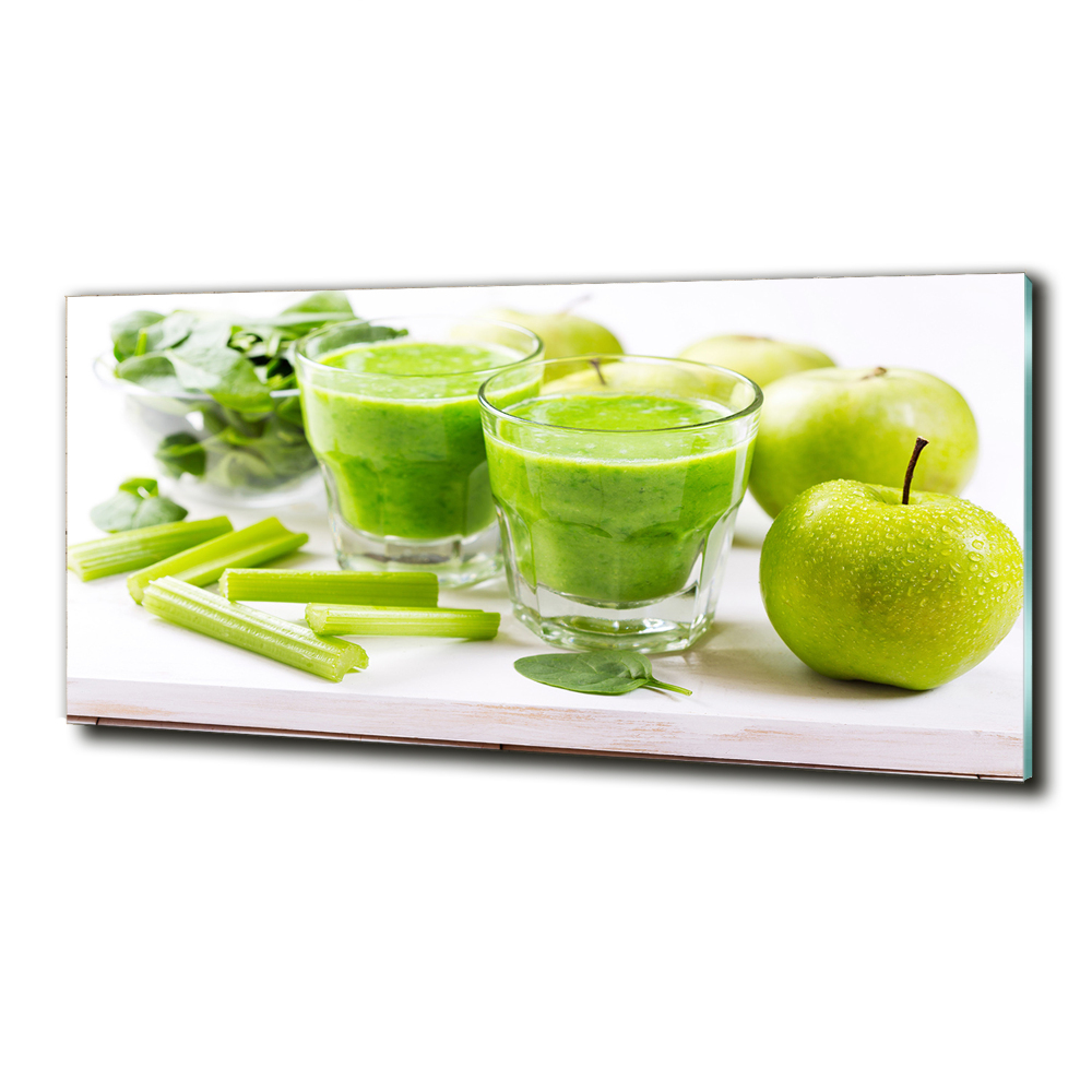 Tableau en verre Cocktail vert