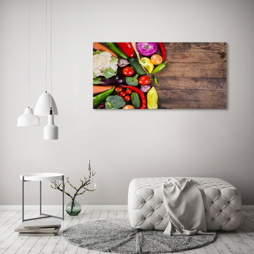 Tableau photo sur verre Légumes