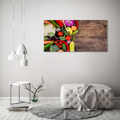 Tableau photo sur verre Légumes