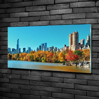 Tableau en verre New York City en automne