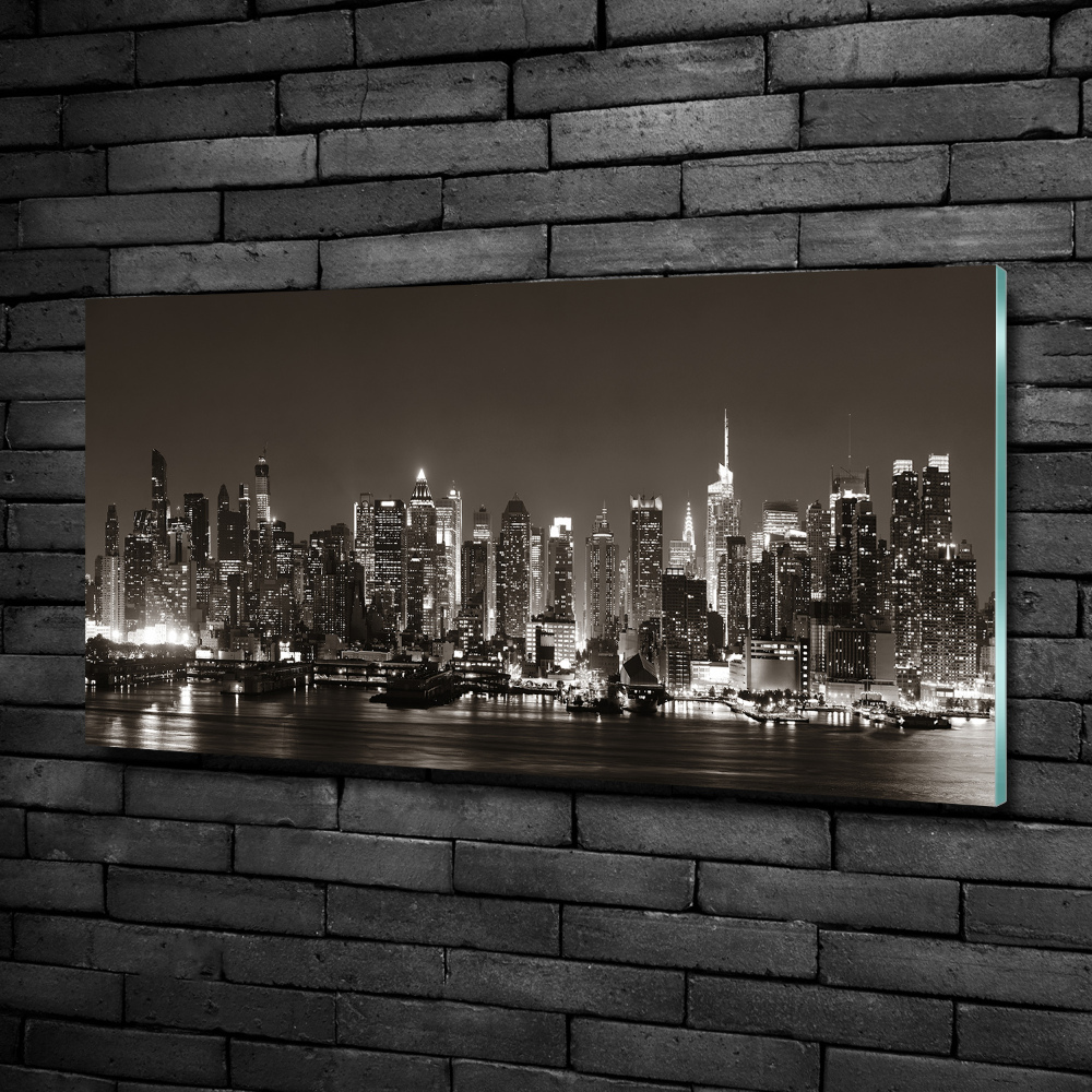 Tableau sur verre Manhattan NY