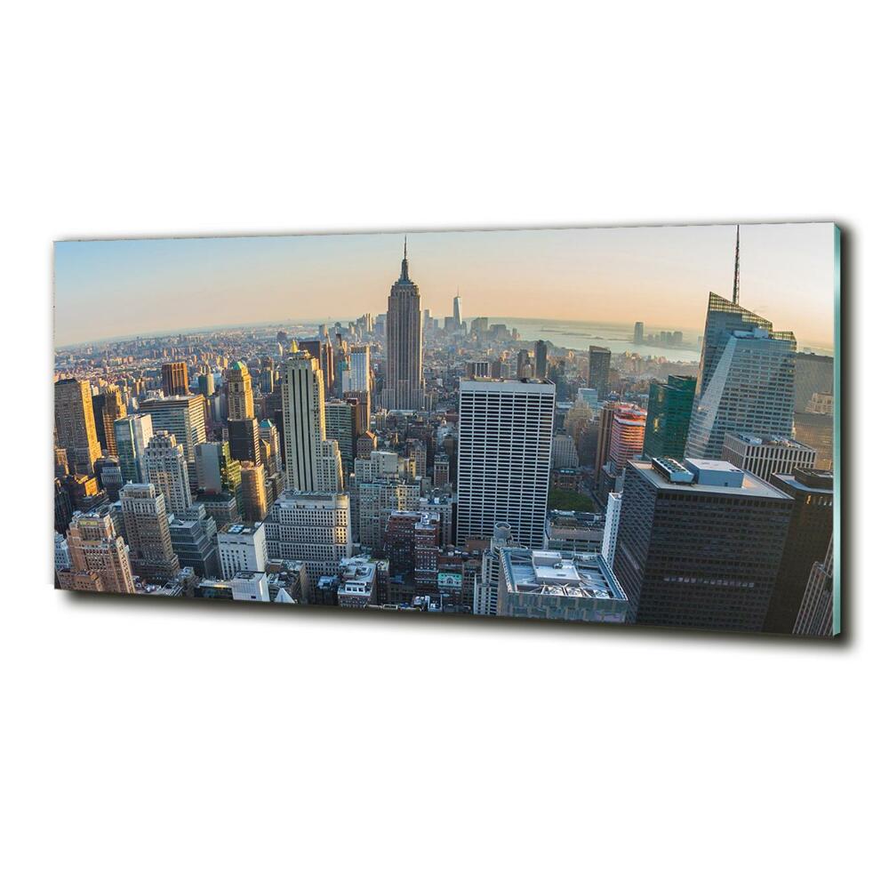 Tableau imprimé sur verre Manhattan NY