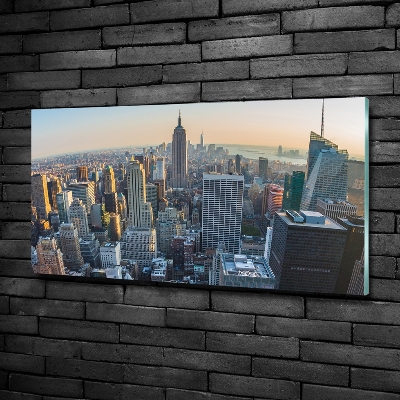 Tableau imprimé sur verre Manhattan NY