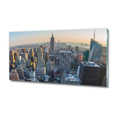 Tableau imprimé sur verre Manhattan NY