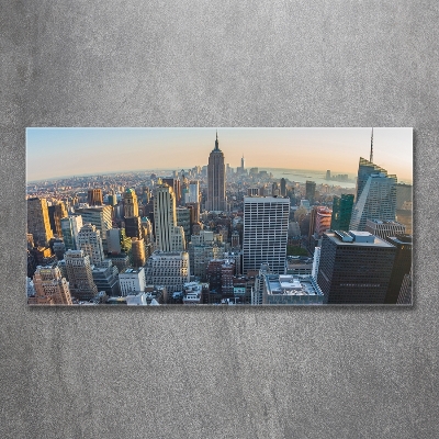 Tableau imprimé sur verre Manhattan NY