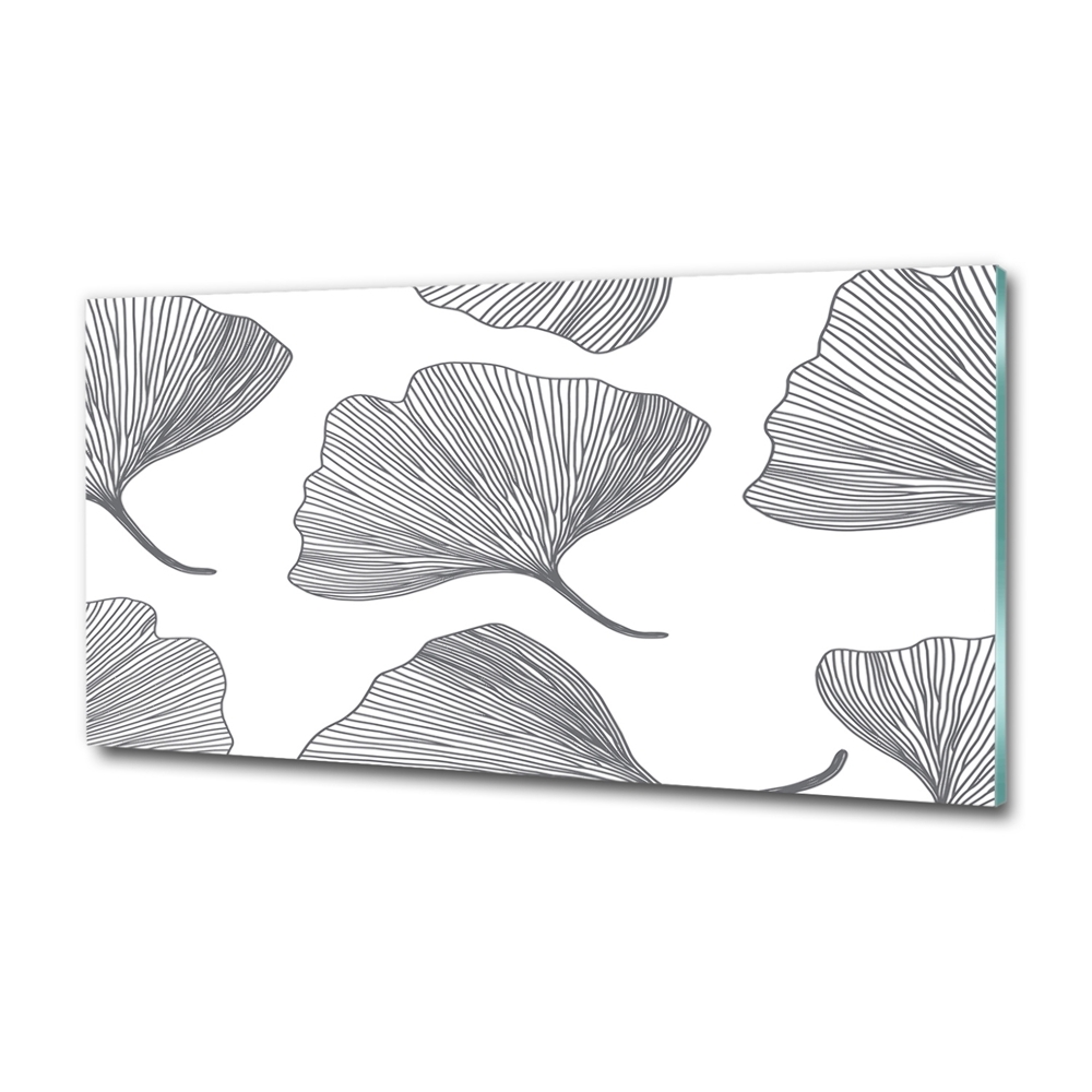 Tableau sur verre Ginkgo