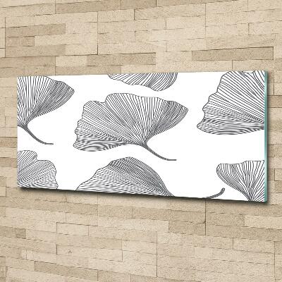 Tableau sur verre Ginkgo