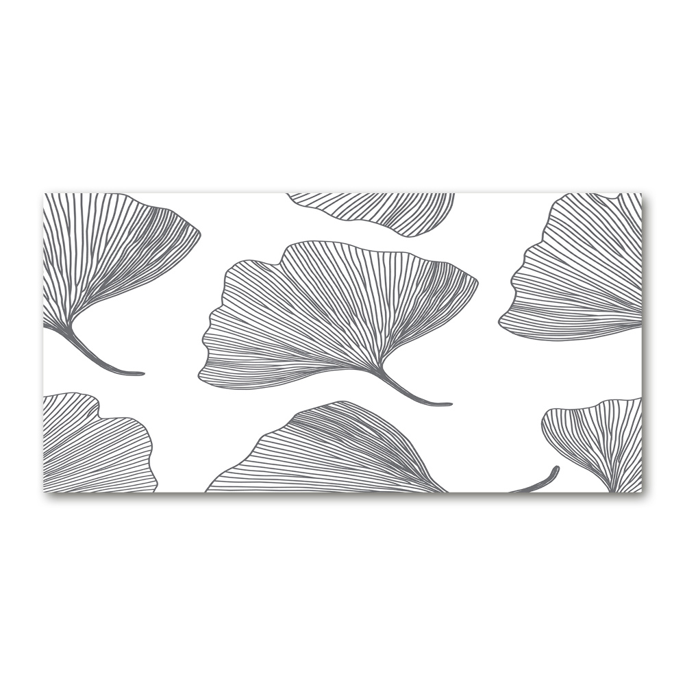 Tableau sur verre Ginkgo