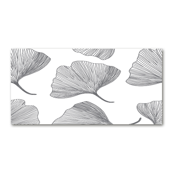 Tableau sur verre Ginkgo