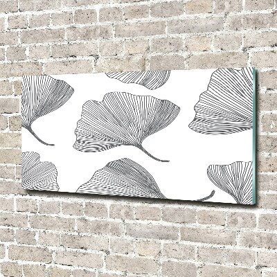 Tableau sur verre Ginkgo