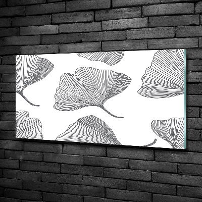 Tableau sur verre Ginkgo