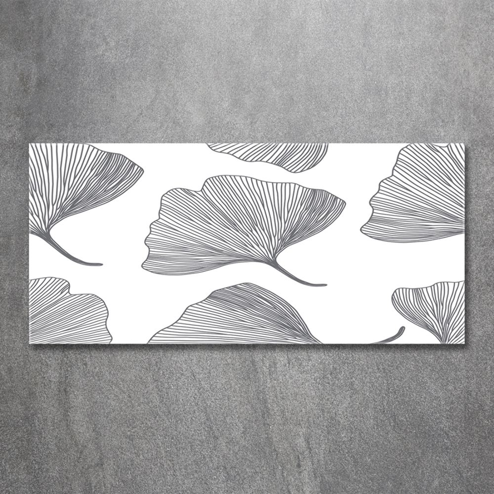 Tableau sur verre Ginkgo