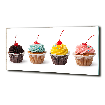 Tableau sur verre Cupcakes