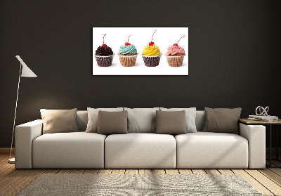 Tableau sur verre Cupcakes