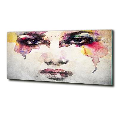 Tableau en verre Portrait de femme