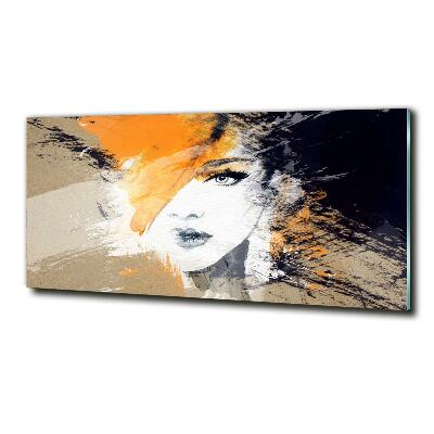 Tableau sur verre Portrait de femme