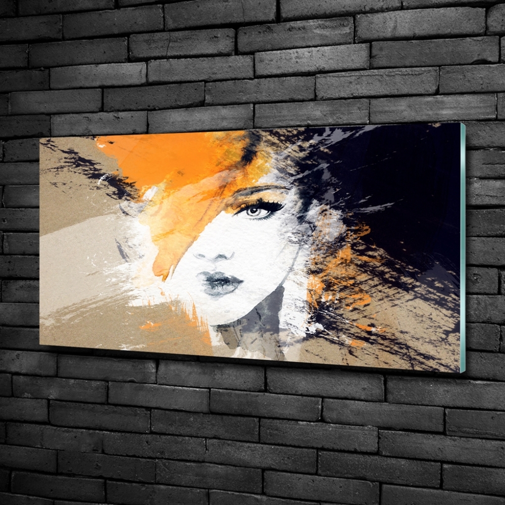 Tableau sur verre Portrait de femme